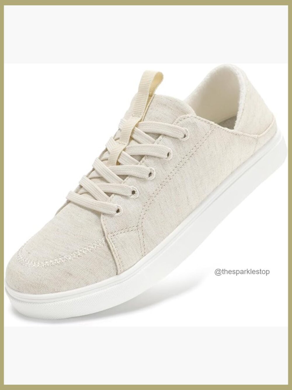 Lightweight Canvas Sneakers Memory Foam Loafers Slip On Shoes
